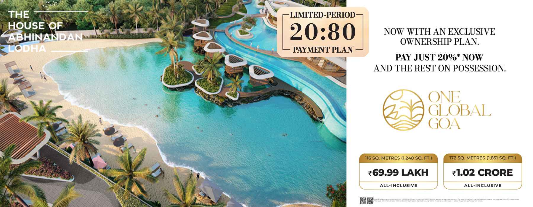 Lodha One Global Goa @ 69.99 Only by Abhinandan Lodha: HoABL BICHOLIM ...